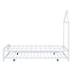 preview thumbnail 8 of 16, White Twin Size Metal Platform Bed with Trundle and House-Shaped Headboard
