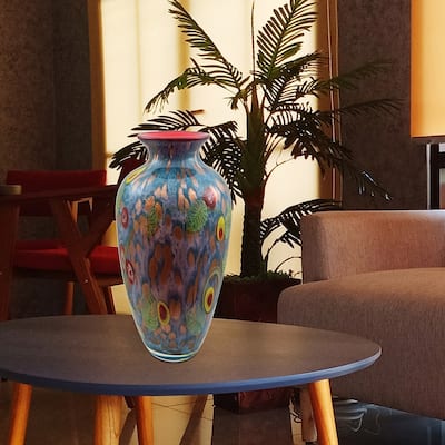 Tesoro Hand Blown Art Glass Vase