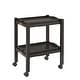 preview thumbnail 13 of 27, Dolores Wood Finish Folding Bar Cart with Two Detachable Trays by iNSPIRE Q Modern