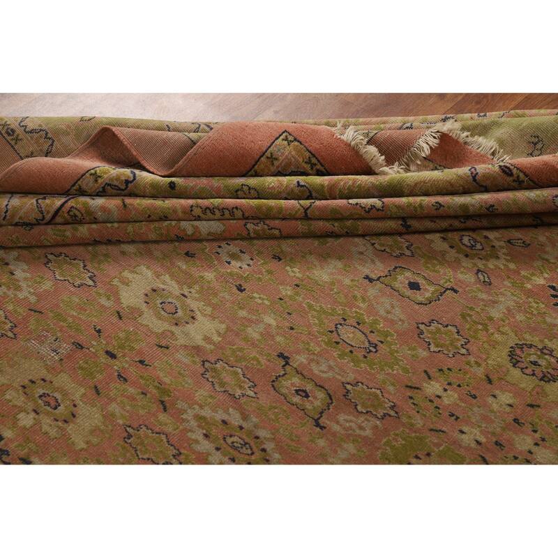 Antique Vegetable Dye Sultanabad Persian Wool Carpet - 8'9" x 11'7"