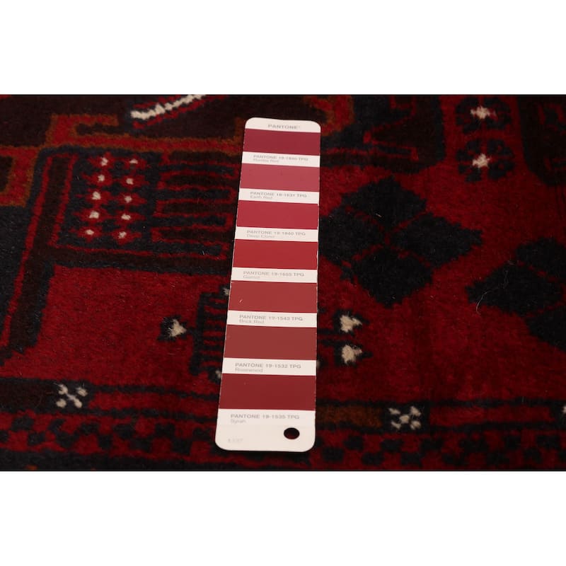 ECARPETGALLERY Hand-knotted Teimani Red Wool Rug - 6'1 x 9'4