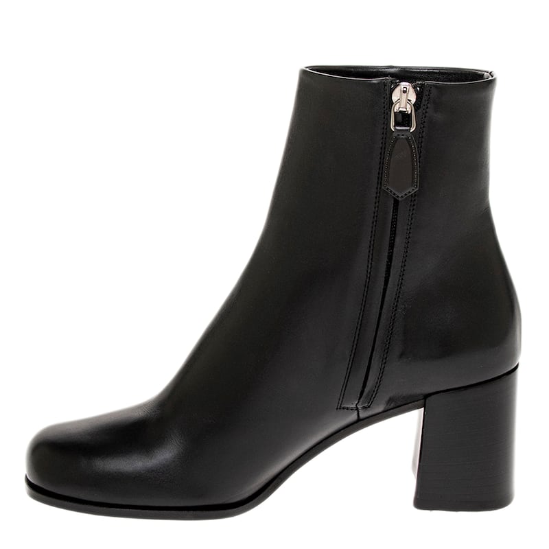 Prada Block Heel Ankle Booties