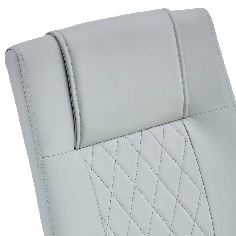 Modern Dining Chairs with Faux Leather Padded Seat,Set of 8