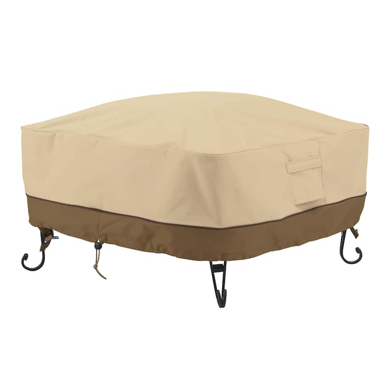 Classic Accessories Veranda Water-Resistant 36 Inch Full Coverage Square Fire Pit Cover