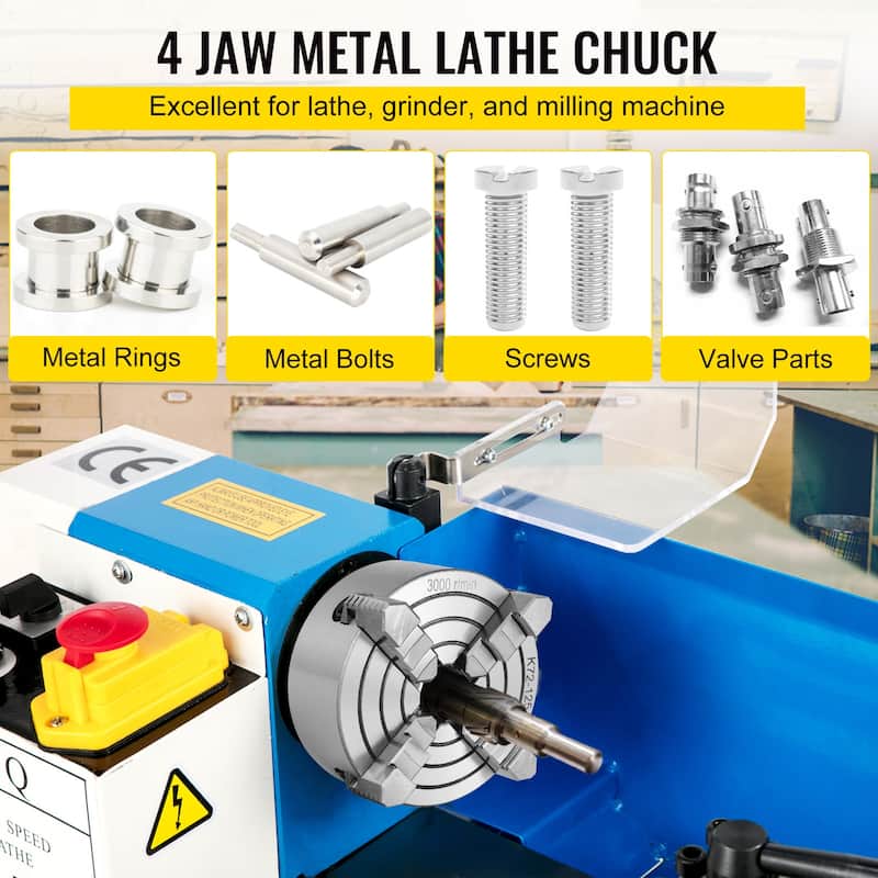 K72-125 Lathe Chuck 5 Inch 4-Jaw,Lathe Chuck Independent Reversible Jaw,Metal Lathe Chuck Turning Machine Accessories - 5 Inch