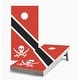 preview thumbnail 1 of 5, Skull and Sword with Stripes Cornhole Game (Choose Wraps or Boards) 2x4 Boards (24" x 48") - Include ALL Accessories