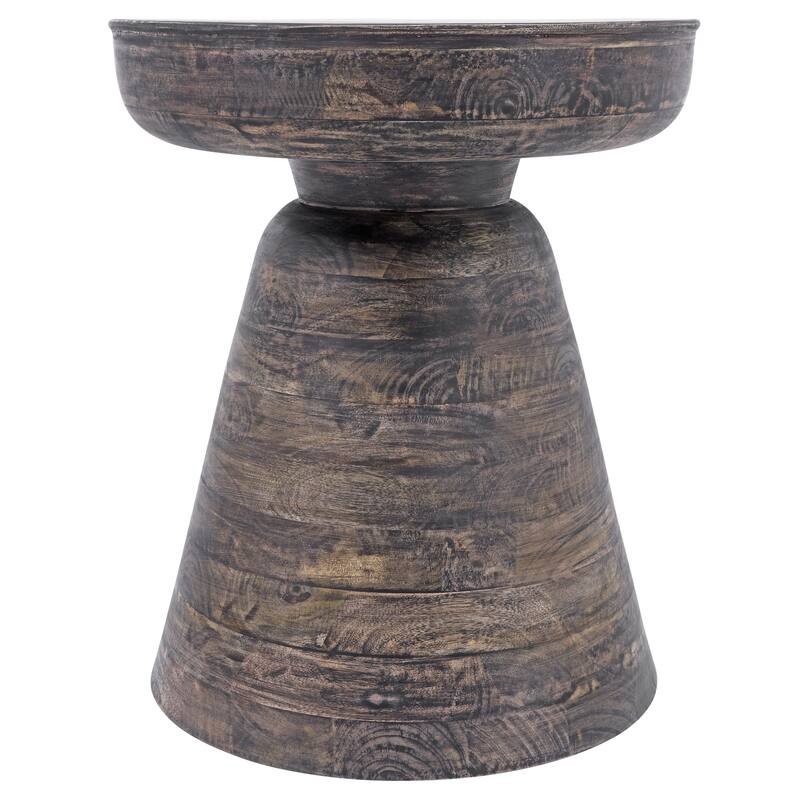 Wood, 19" Side Table, Black