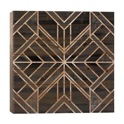 Black Marble Dream Print On Wood by Elisabeth Fredriksson - Multi-Color