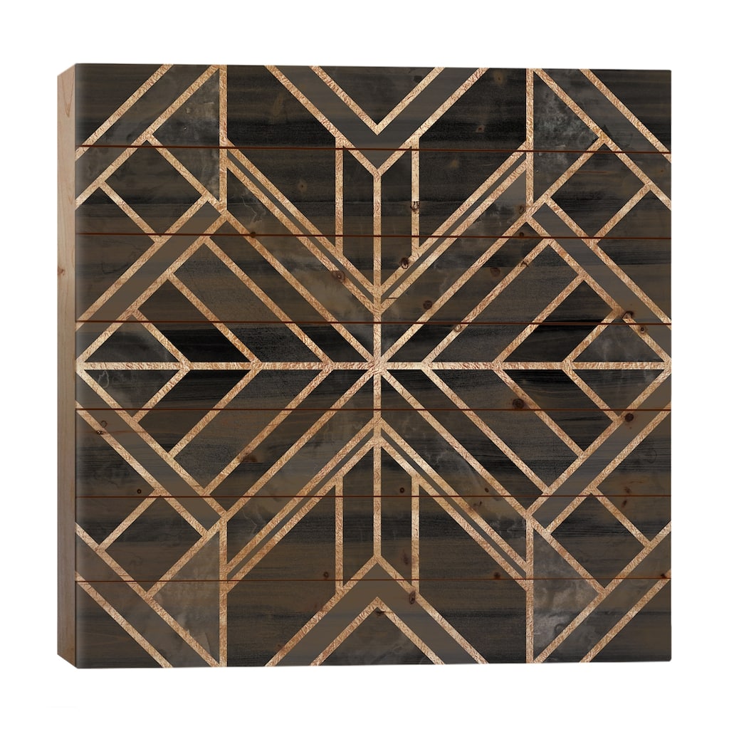 Black Marble Dream Print On Wood by Elisabeth Fredriksson - Multi-Color