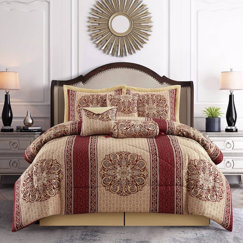 Nanshing Prince 7 Piece Elegant Medallion Comforter Set