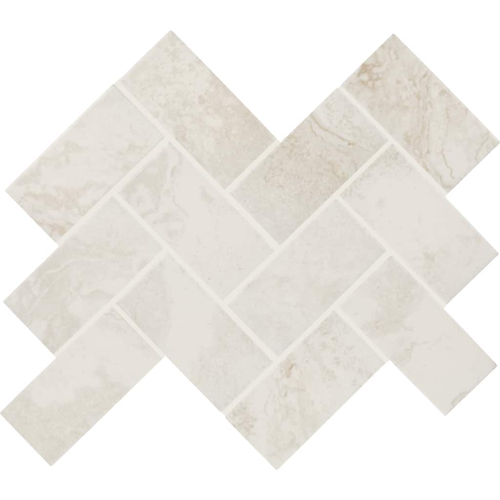 Daltile Archaia 2 x 4 Glazed Ceramic Herringbone Mosaic Tile (12 PC Per Carton) (8.04 SQFT Per Carton)