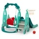 preview thumbnail 7 of 5, 3-in-1 Kids Slide Set with Swing and Basketball Hoop