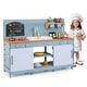 preview thumbnail 2 of 10, Costway Play Kitchen for Kids Wooden Toy Kitchen Playset with - See Details
