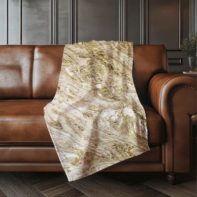 Premium Machine Washable Abstract Allure Sherpa Throw Blanket