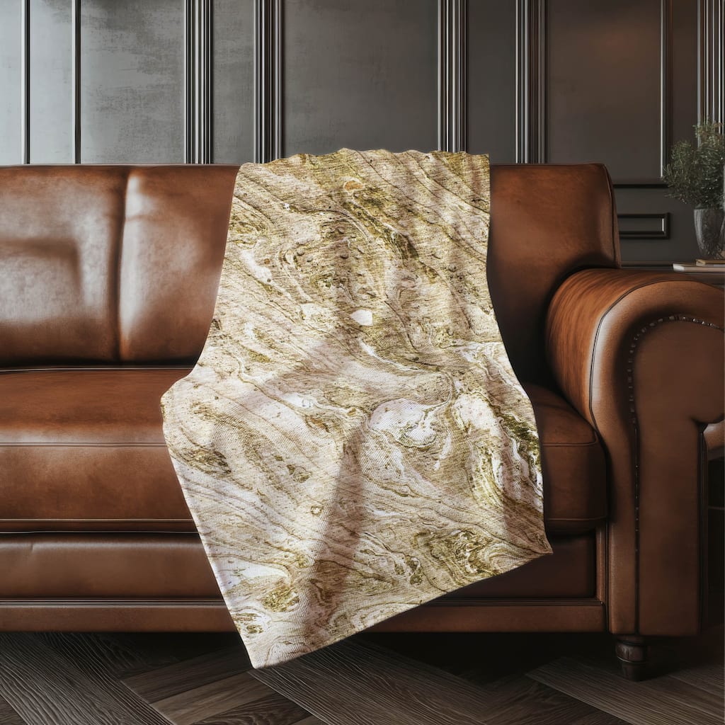 Premium Machine Washable Abstract Allure Sherpa Throw Blanket