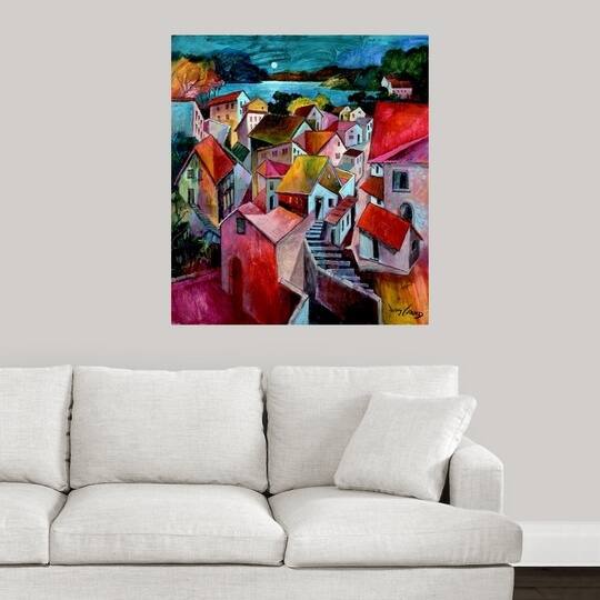 "Mediterranean Evenings" Poster Print - Multi