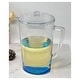 preview thumbnail 2 of 7, LeadingWare Oval Halo Acrylic Water Pitcher with Lid (2.75 Quarts) - 8.66" W x 8.66" L x 10.24" H