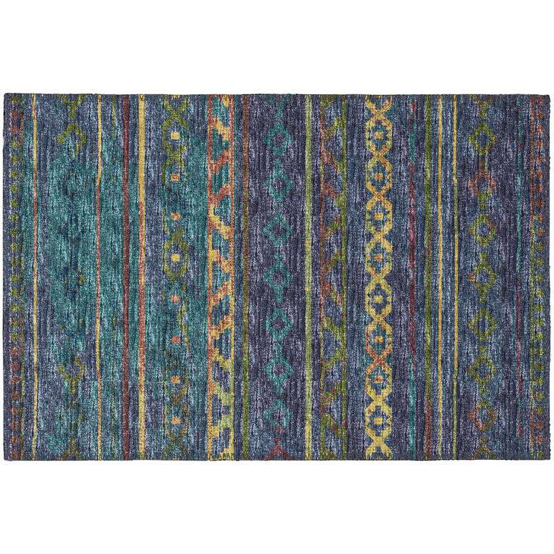 Indoor/ Outdoor Addison Yuma Southwest Striped Washable Area Rug