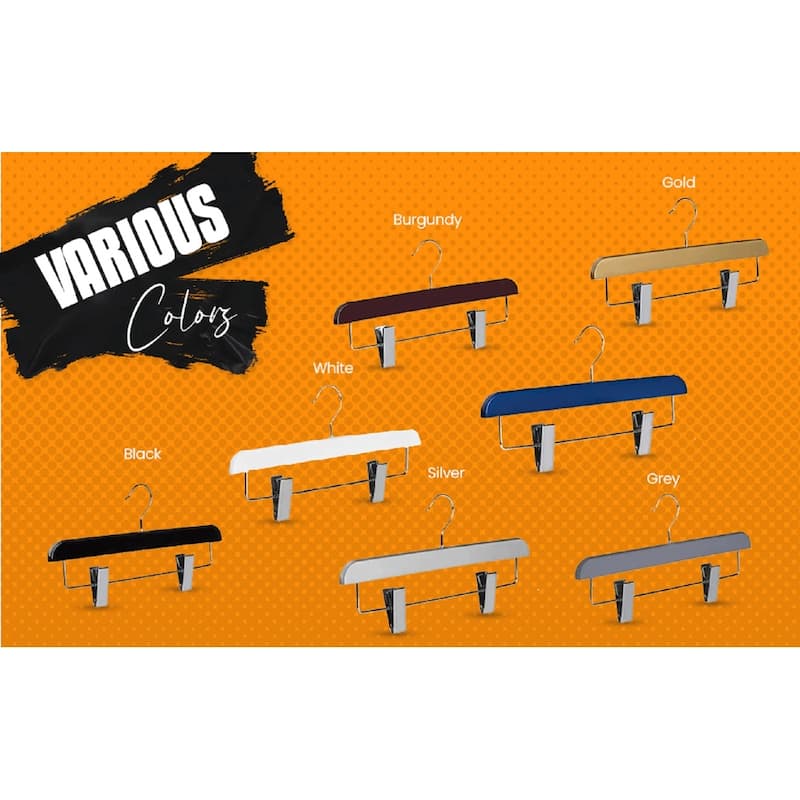 Abs Plastic Trouser Skirt Hangers, Perfect for Skirts, Pants, Slacks