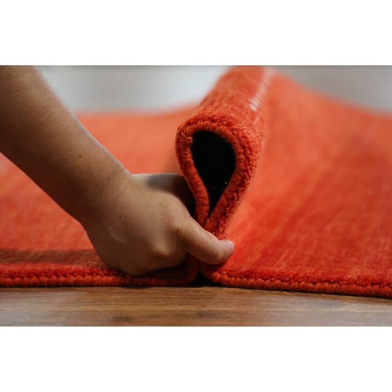 Tribal Contemporary Gabbeh Indian Rug Handmade Bedroom Wool Carpet - 4'6" x 6'6"