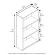 preview thumbnail 10 of 14, Furinno 99736 Basic 3-Tier Bookcase Storage Shelves