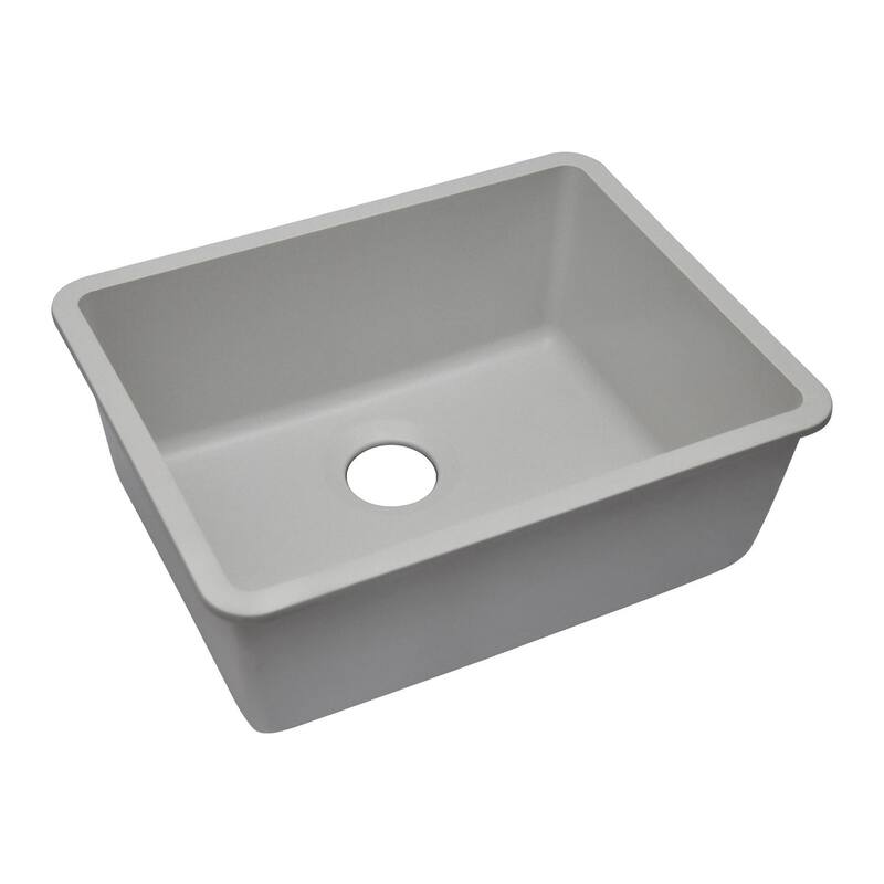 23 Inch Lexicon Platinum Quartz Composite Drop-in Undermount Single Bowl Galaxy White Kitchen Sink LP-2318-W-SO
