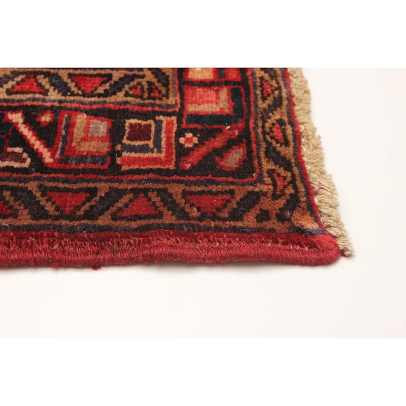 ECARPETGALLERY Hand-knotted Sarabi Red Wool Rug - 3'10 x 10'10