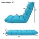 preview thumbnail 40 of 67, Costway Adjustable 14-Position Floor Chair Folding Lazy Gaming Sofa