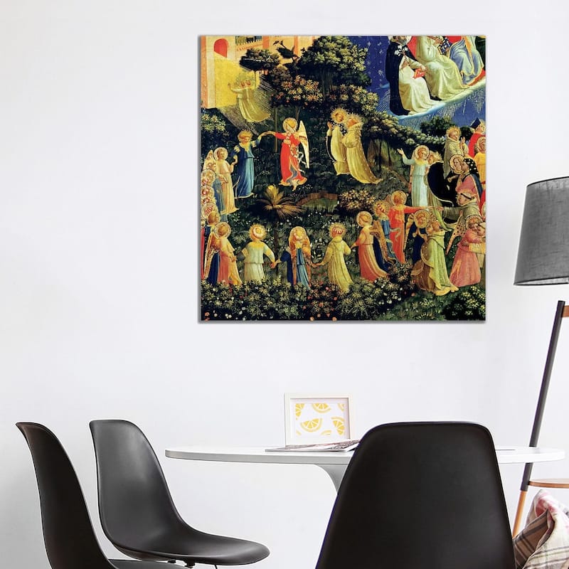 iCanvas "Deatil Of Paradise, The Last Judgement, c.1431" by Fra Angelico Canvas Print - 37x37x1.5