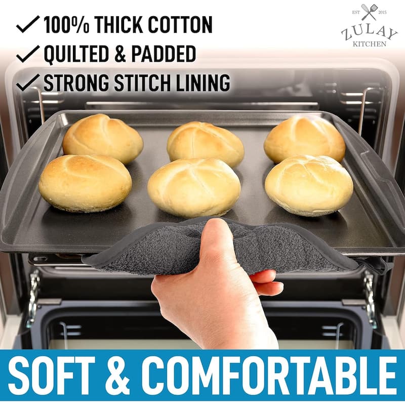 Zulay Kitchen 1-Pack Heat Resistant Cotton Pot Holders