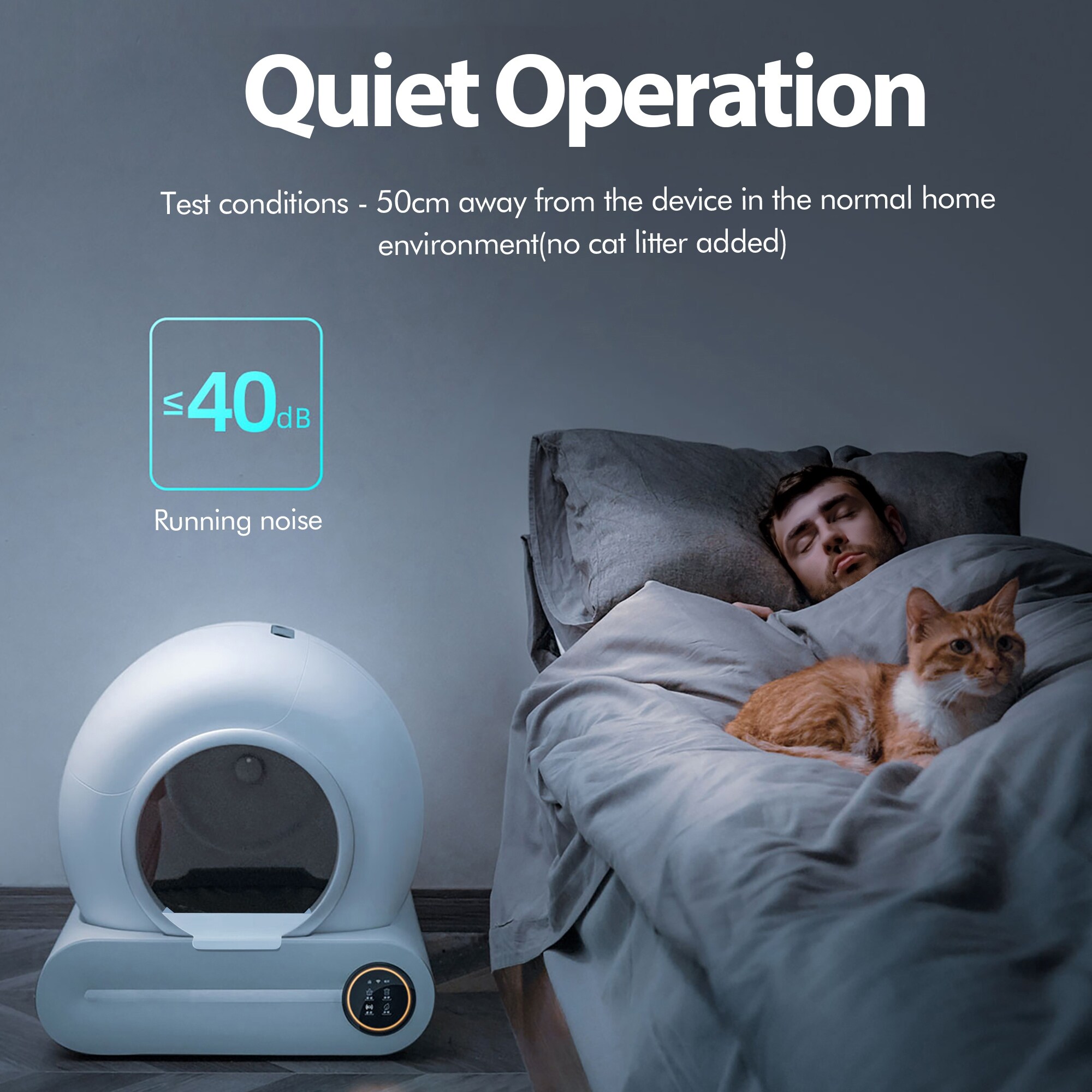 Smart Self cleaning Cat Litter Box for Multiple Cats Support App Control