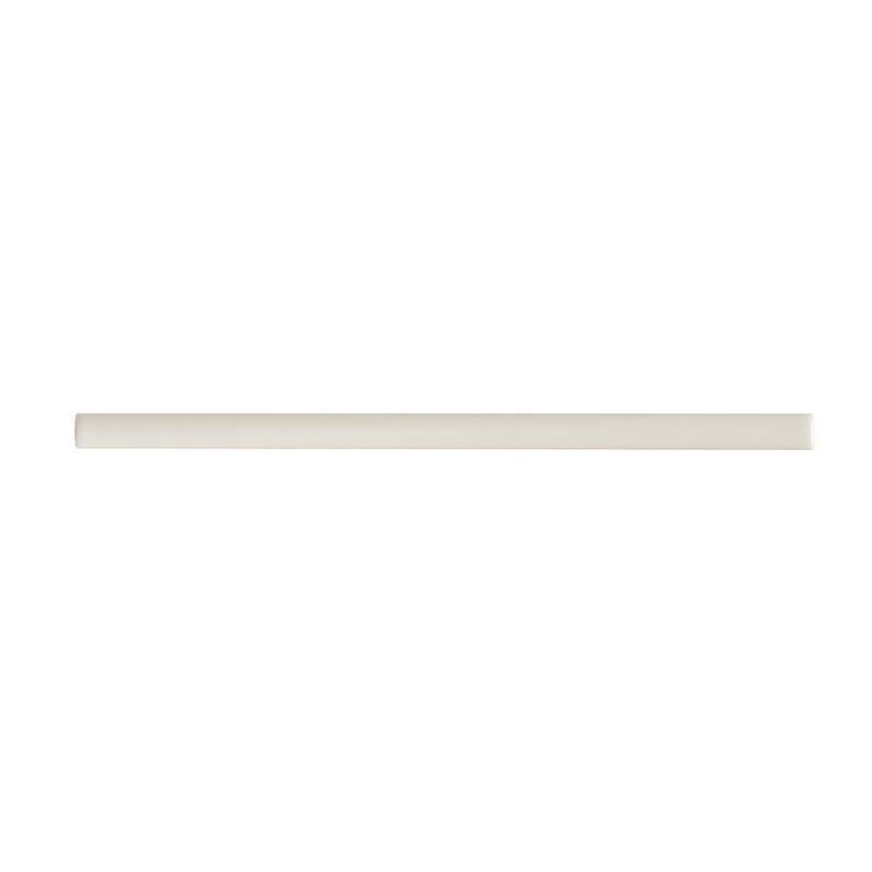 Apollo tile 0.6" x 12" Terralis Glossy Pearl White Porcelain Tile (0.5 sq ft/case) - 10 Pack
