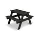preview thumbnail 27 of 30, POLYWOOD Kids Outdoor Picnic Table Black