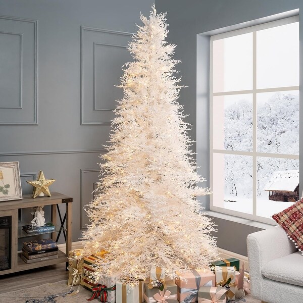 6.5 ft white christmas tree outlet