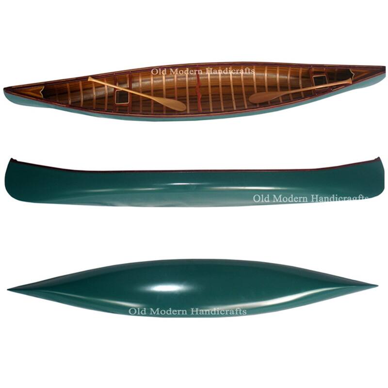 Green Canoe with Ribs Model XLarge