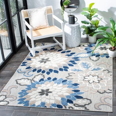 SAFAVIEH Cabana Gulzada Indoor/ Outdoor Waterproof Patio Floral Rug