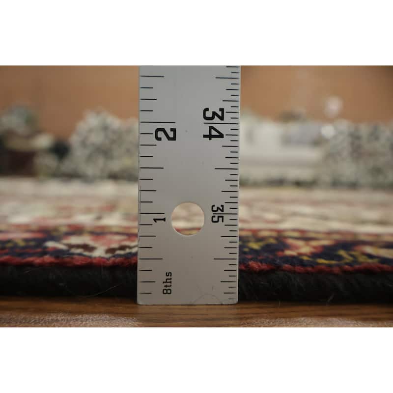 Hand Knotted Oriental 100% Wool Carpet Traditional Geometric Beige & Ivories Tabriz Area Rug - 11' 3'' X 8' 2''