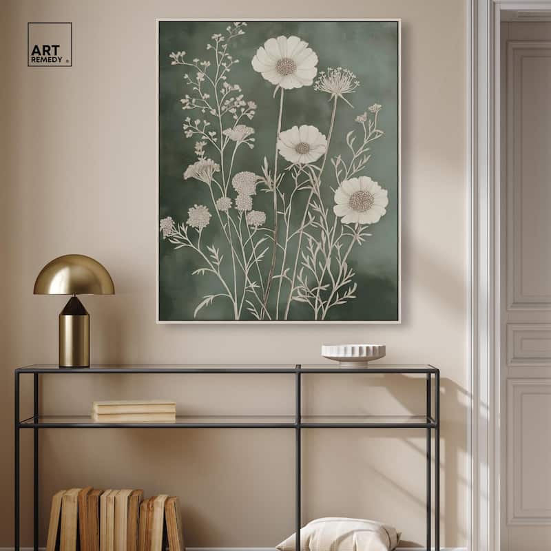 Airy Green Garden Canvas by Art Remedy