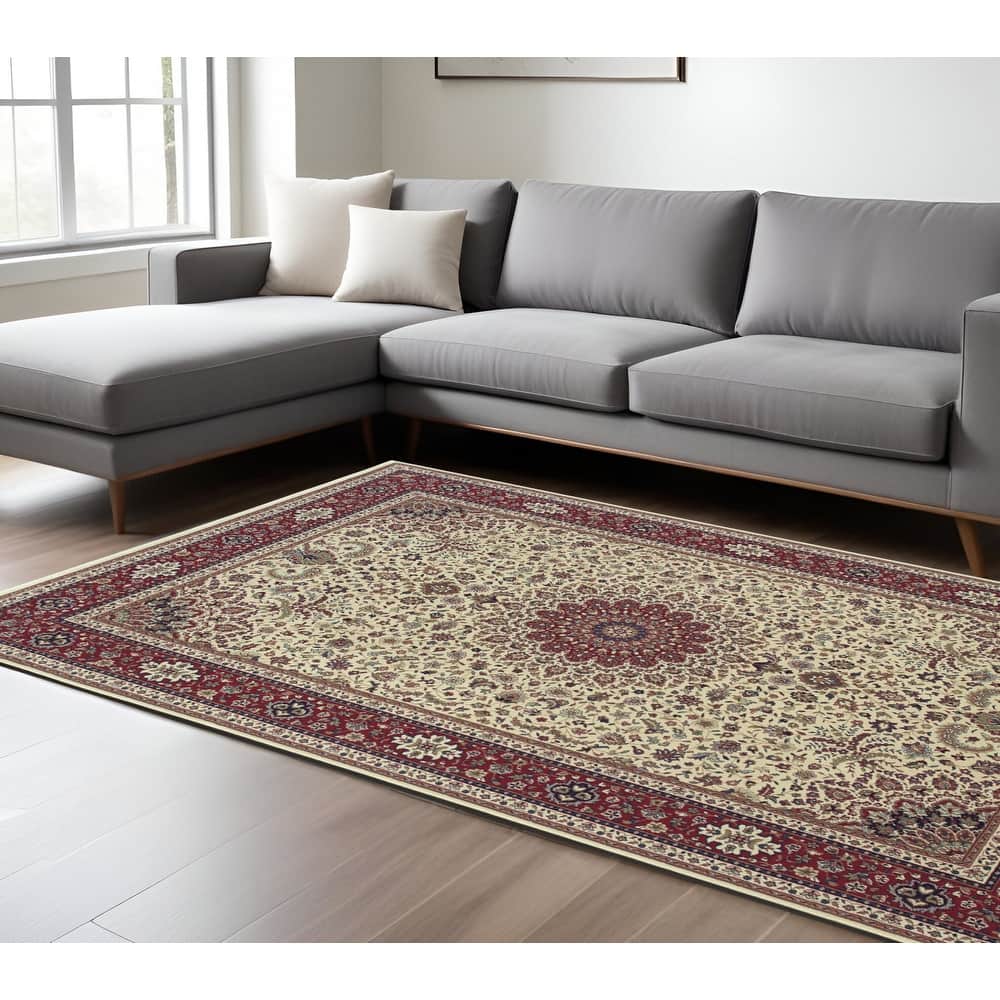HomeRoots Oriental Traditional Runner Area Rug