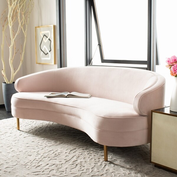 Safavieh Couture Primrose Curved Sofa. Opens flyout.