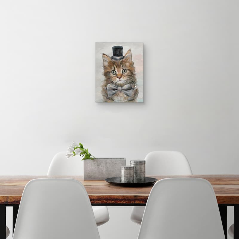 Top Hat Cats IV Canvas Art Print