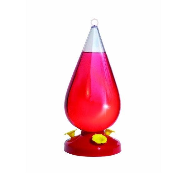 Perky-Pet 273 Dew Drop Plastic Hummingbird Feeder, 32 Oz
