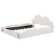 preview thumbnail 9 of 12, Queen Cloud Headboard Upholstered Bed with Rounded Footboard and Storage Pocket, Beige