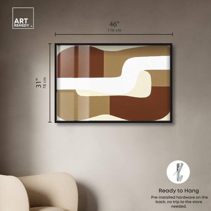 Minimal Wavy III Shadowbox by Art Remedy