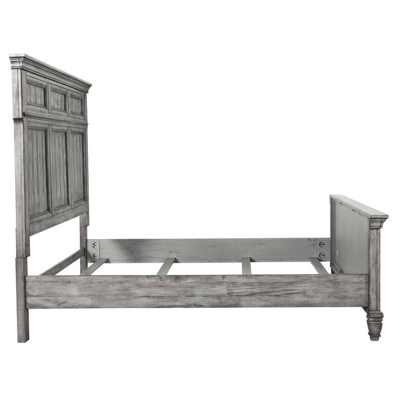 Avenue Farmhouse Tall Headboard Wood Panel Bed