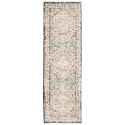 ECARPETGALLERY Machine Woven Bolivia Bijar Grey Rug - 2'2 x 8'0