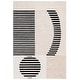 preview thumbnail 4 of 10, SAFAVIEH Handmade Chatham Georga Mid-Century Modern Wool Rug 3' x 5' - Ivory/Black - Rectangle