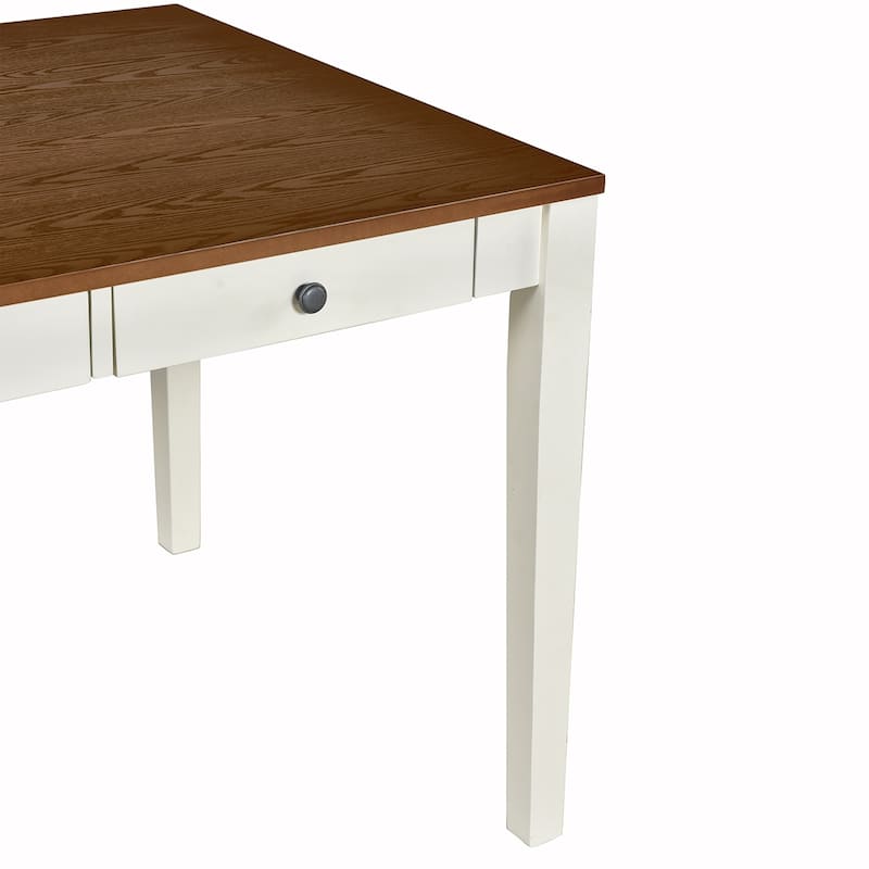6PCS Wood Dining Table Set With Drawer