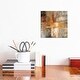 preview thumbnail 4 of 6, iCanvas "Silver and Amber Crop " by Silvia Vassileva Canvas Print 12x12x0.75