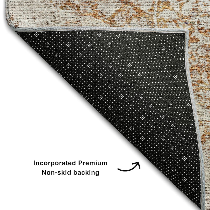 Premium Washable Super Soft Vintage Persian Mayfield Rug